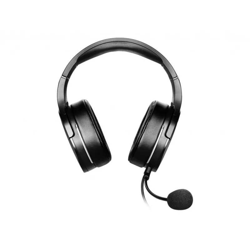 MSI IMMERSE GH20 herný headset '3,5-mm-Inline s audio splitter príslušenstvom, čierny, 40-mm meniče, jednosmerný mikrofón, PC a multiplatformová kompatibilita'