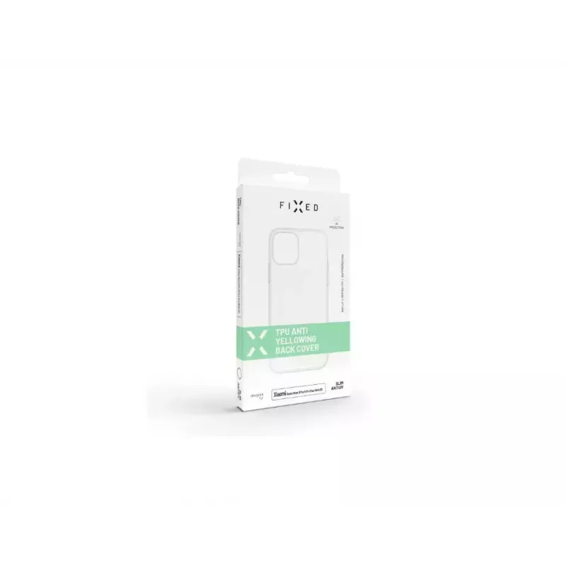 Zadný kryt FIXED pre Xiaomi Redmi Note 13 Pro 5G / POCO X6 5G — tenký AntiUV TPU transparentný