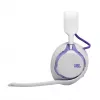 Headset JBL Quantum 650 — bezdrôtový Bluetooth, USB-C, okolo uší, cez hlavu, biely, 20–20000 Hz