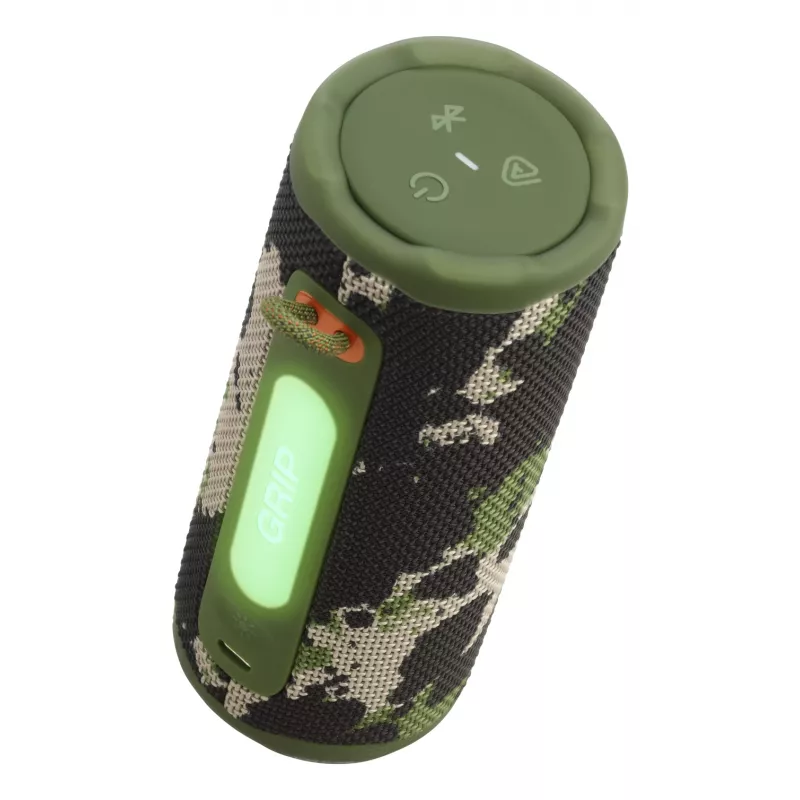 Mono prenosný reproduktor JBL Grip Mono Camouflage — 16 W, Bluetooth, 70–20 000 Hz