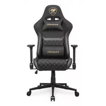 Univerzálna gaming stolička COUGAR Gaming Armor One V2 Gold F čalúnené sedadlo čierna zlatá