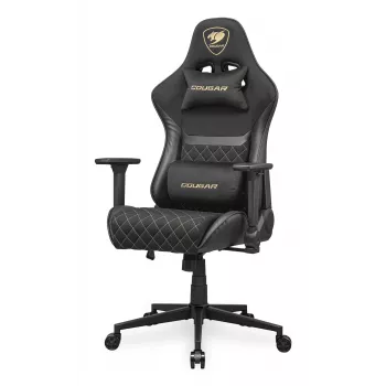 Univerzálna gaming stolička COUGAR Gaming Armor One V2 Gold F čalúnené sedadlo čierna zlatá