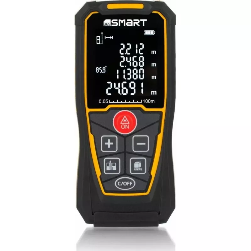 Laserový diaľkomer Smart 06-01100 od Smart, kompaktný ručný merací prístroj