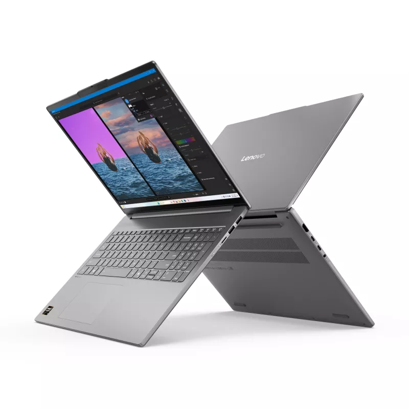 Lenovo IdeaPad slim 5 16AKP10 Copilot+ PC AMD Ryzen™ AI 5 330 notebook 40,6 cm (16 palcov) WUXGA 16 GB DDR5-SDRAM 1 TB SSD Wi-Fi 7 (802.11be) Windows 11 Home nemčina sivá
