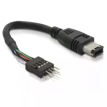 FireWire kábel DeLOCK 82379 0,016 m čierna konektor samec/konektor samec