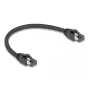 DeLOCK RJ45 sieťový kábel Cat.8.1 S/FTP 25 cm 40 Gbit/s čierny