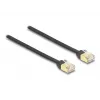 DeLOCK RJ45 zvinovací kábel Cat.6A STP 1,5 m čierny žltý