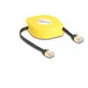 DeLOCK RJ45 zvinovací kábel Cat.6A STP 1,5 m čierny žltý