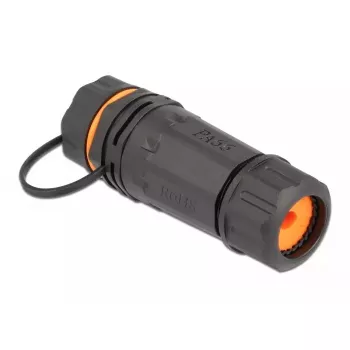Káblový spoj RJ-45/RJ-45 DeLOCK 86700 čierny oranžový