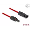 Kábel DeLOCK DL4 solárny plochý kábel samec na samicu 60 cm červený 3,3 mm²