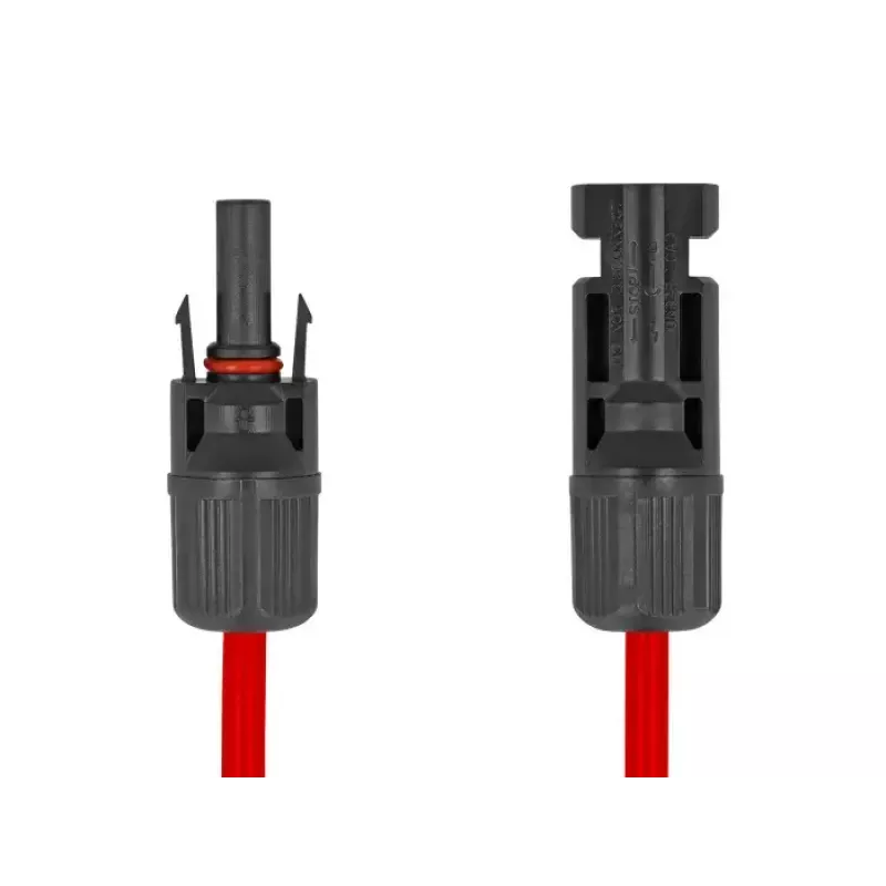Kábel DeLOCK DL4 solárny plochý kábel samec na samicu 60 cm červený 3,3 mm²