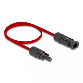 Kábel DeLOCK DL4 solárny plochý kábel samec na samicu 60 cm červený 3,3 mm²