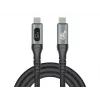 DeLOCK USB 40 Gbps dátový a rýchlonabíjací koaxiálny kábel 1 m USB PD 3.1 240 W