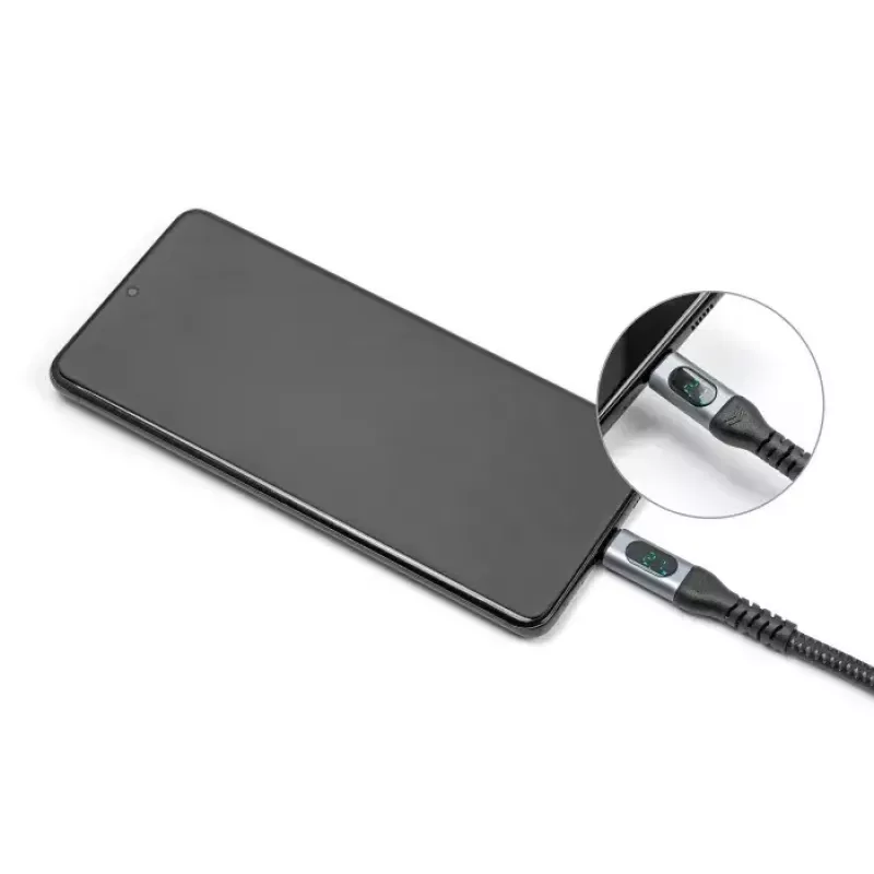 DeLOCK USB 40 Gbps dátový a rýchlonabíjací koaxiálny kábel 1 m USB PD 3.1 240 W
