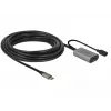 USB kábel DeLOCK 85391 USB 3.2 Gen 1 5 m USB-A USB-C čierny sivý