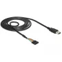 USB kábel DeLOCK 1,8 m USB2.0-A/TTL 6-pinový čierny
