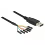 USB kábel DeLOCK 1,8 m USB2.0-A/TTL 6-pinový čierny