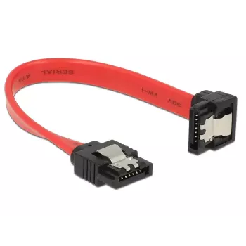 SATA kábel DeLOCK 83976 0,1 m 7-pinový čierny červený
