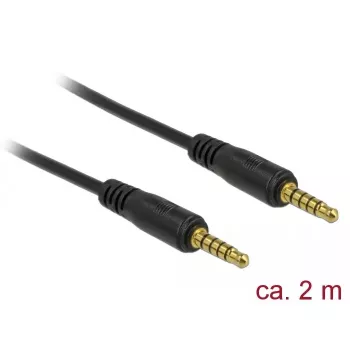 Audio kábel DeLOCK 85697 2 m 3,5 mm čierny