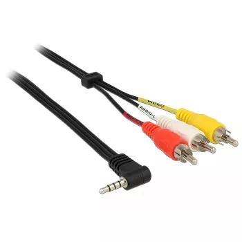 Audio kábel DeLOCK 84724 1,5 m 3,5 mm 3 x RCA čierny