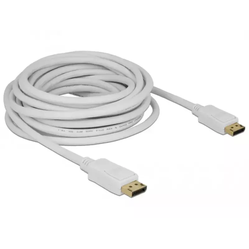 DisplayPort kábel DeLOCK 84861 7 m biely