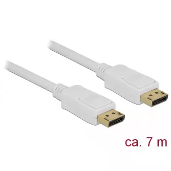 DisplayPort kábel DeLOCK 84861 7 m biely