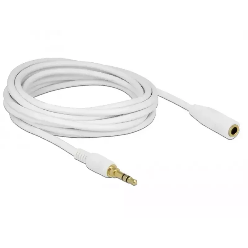 Audio kábel DeLOCK 85591 5 m 3,5 mm biely