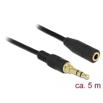 Audio kábel DeLOCK 85590 5 m 3,5 mm čierny