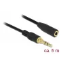 Audio kábel DeLOCK 85590 5 m 3,5 mm čierny