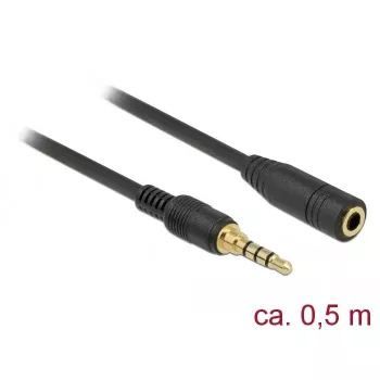 Audio kábel DeLOCK 85627 0,5 m 3,5 mm čierny