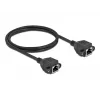 Sieťový kábel DeLOCK Cat.6A RJ45 na RJ45 1 m čierny