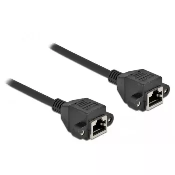 Sieťový kábel DeLOCK Cat.6A RJ45 na RJ45 1 m čierny