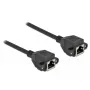 Sieťový kábel DeLOCK Cat.6A RJ45 na RJ45 1 m čierny