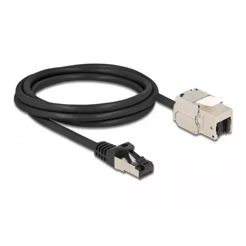 Kábel RJ45 konektor samec na keystone modul RJ45 konektor samica DeLOCK 87028