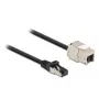 Kábel RJ45 konektor samec na keystone modul RJ45 konektor samica DeLOCK 87028