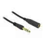 Predlžovací stereo kábel s jack konektorom DeLOCK 86767 6,35 mm 5 m čierny