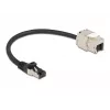 Kábel RJ45 konektor samec na keystone modul RJ45 konektor samica DeLOCK 87022