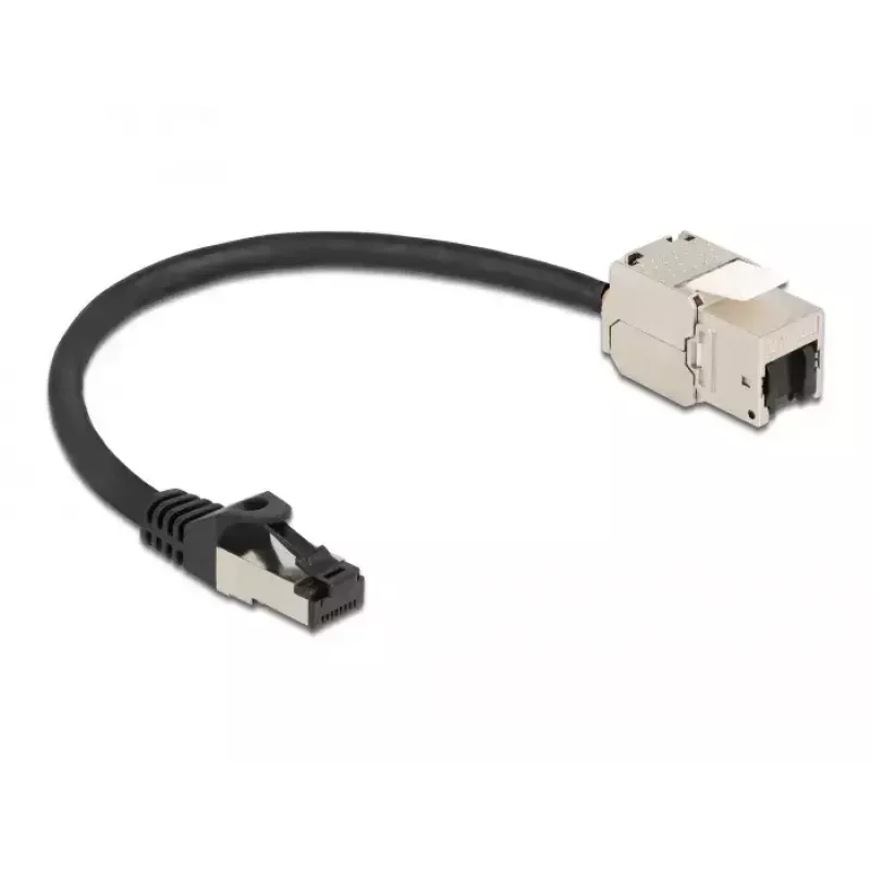 Kábel RJ45 konektor samec na keystone modul RJ45 konektor samica DeLOCK 87022