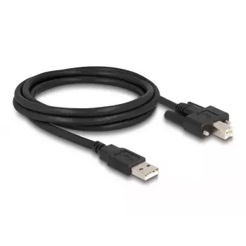 DeLOCK USB 2.0 Type-A konektor samec na Type-B konektor samec kábel 2 m čierny