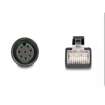 DeLOCK M12 adaptérový kábel A-kódovaný 8-pinový konektor samica na RJ45 konektor samec 50 cm