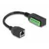 DeLOCK RJ45 kábel Kat.5e konektor samica na adaptér svorkovnice 21,5 cm
