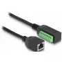DeLOCK RJ45 kábel Kat.5e konektor samica na adaptér svorkovnice 21,5 cm