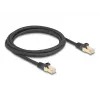 Sieťový kábel DeLOCK RJ45 80318 konektor samec na konektor samec Cat.6A 2 m čierny