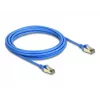 DeLOCK RJ45 sieťový kábel Cat.8.1 F/FTP tenký 5 m modrý