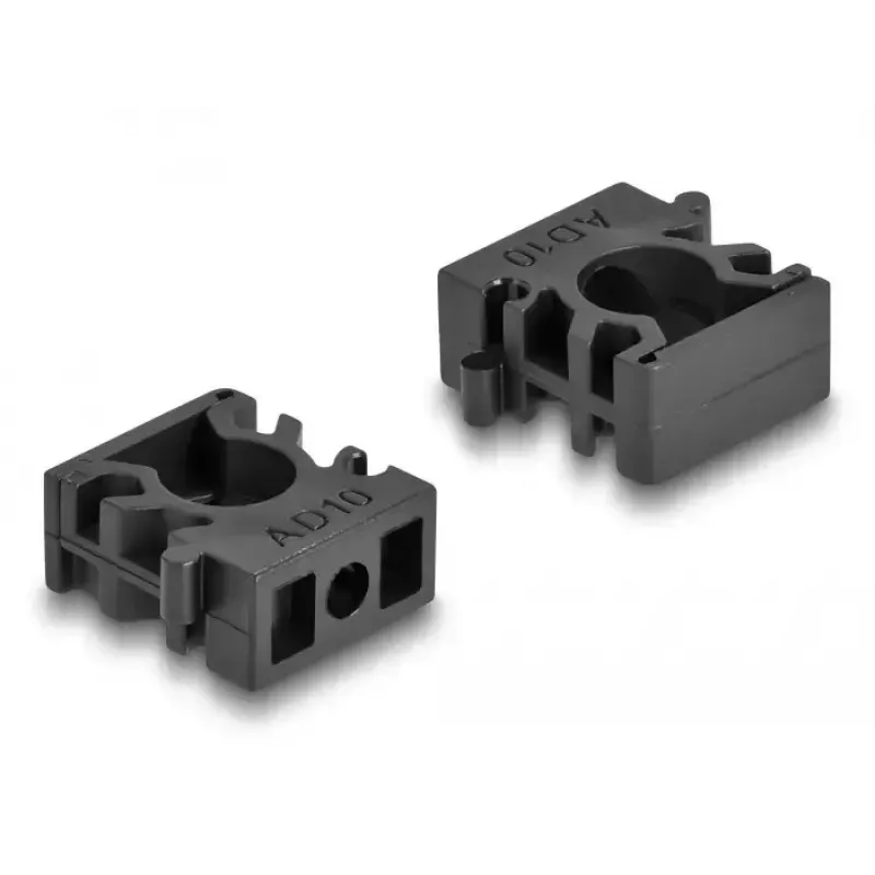 Držiak káblov DeLOCK 60481 10 mm čierny 8 ks