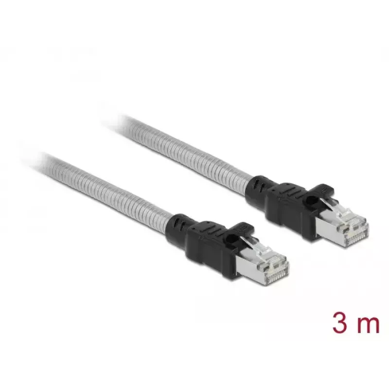DeLOCK RJ45 kábel Cat.6A U/FTP s kovovým plášťom 3 m