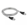 DeLOCK RJ45 kábel Cat.6A U/FTP s kovovým plášťom 3 m