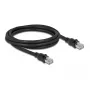 Sieťový kábel DeLOCK RJ45 Cat.6A F/UTP 2 m čierny
