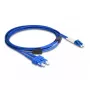 DeLOCK sklenené vlákno kábel LC Duplex na SC Duplex Singlemode OS2 3 m