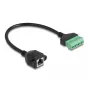 DeLOCK RJ45 kábel Cat.6 konektor samica na adaptér svorkovnice 30 cm